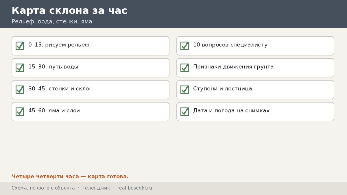 Карта склона: что записать, Геленджик
