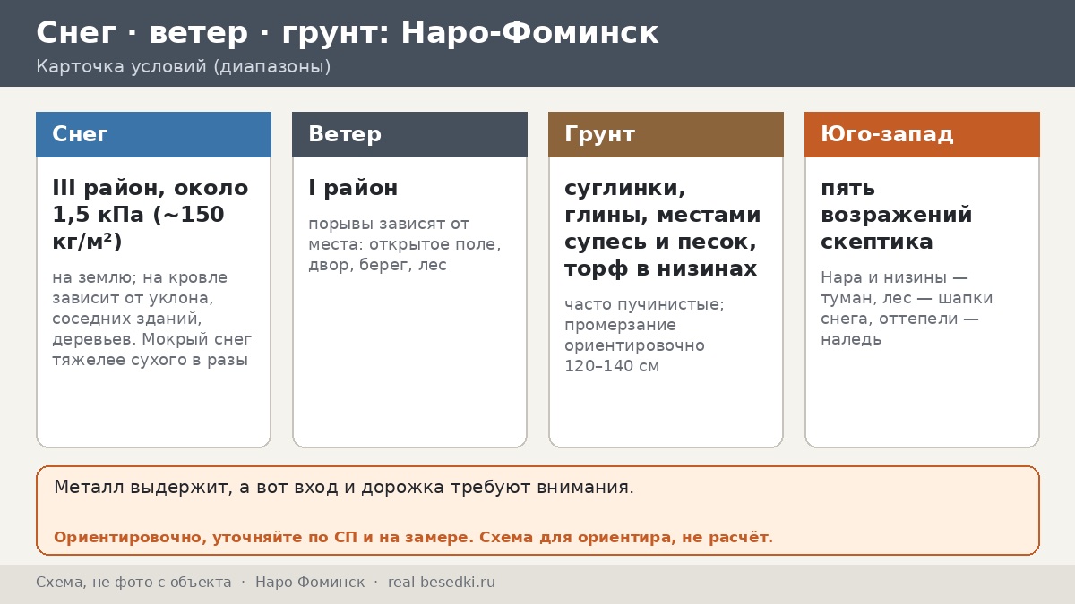 Зима в Наро-Фоминске: пять возражений скептика про снег на беседке — и честные ответы