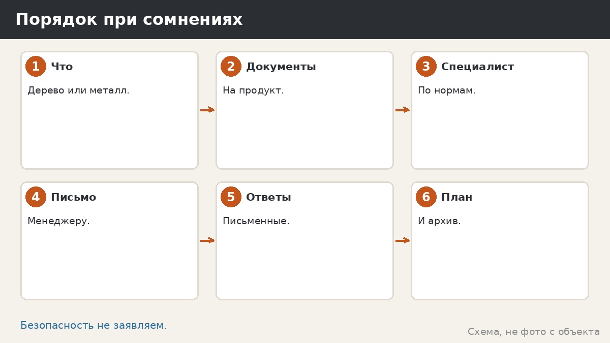 Порядок при сомнениях