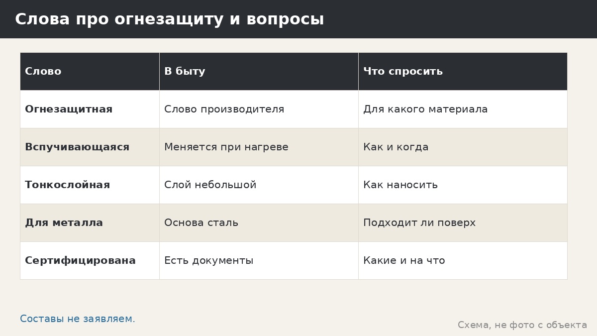 Огнезащитные краски: что это такое и почему мы их не заявляем