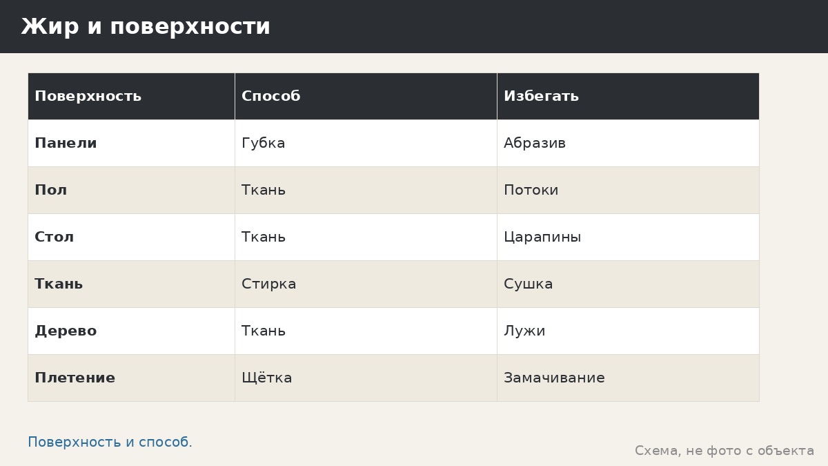 Пятна жира в беседке: как убрать со стола, пола, мебели и панелей