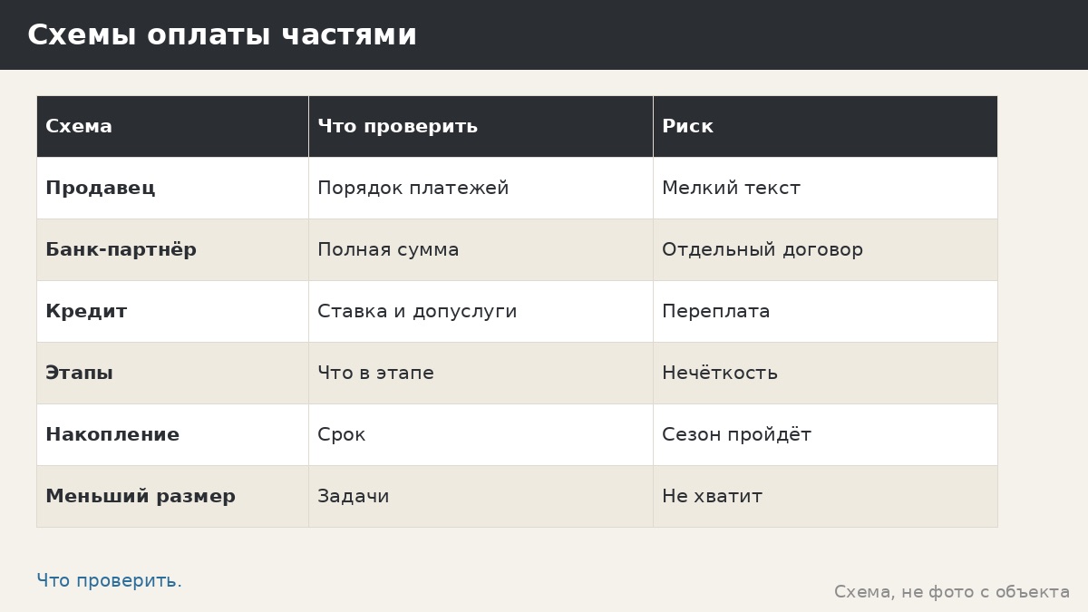 Рассрочка и кредит на беседку: вопросы, которые стоит задать до подписи