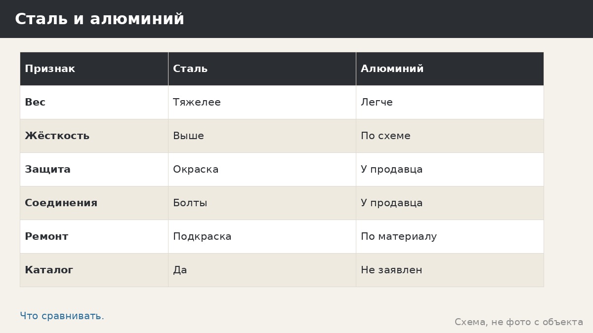 Сталь или алюминий для беседки: что выбирать по весу, цене и нагрузке